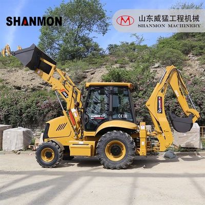 Construction Works 388 Backhoe Loader Equipped With Telescopic Boom