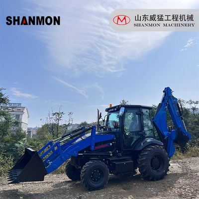 Construction Works 388 Backhoe Loader Equipped With Telescopic Boom