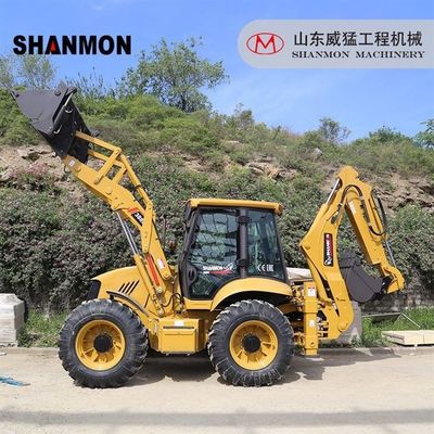 Backhoe Excavator Loader 4x4 Multi Functional Machine High Reliability