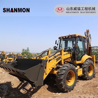 Backhoe Excavator Loader 4x4 Multi Functional Machine High Reliability