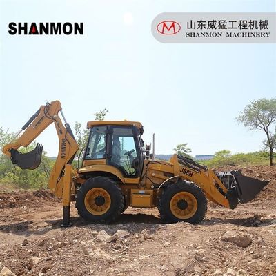 Backhoe Excavator Loader 4x4 Multi Functional Machine High Reliability
