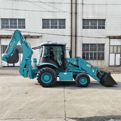 Construction Works 4×4 Compact Loader Backhoe High Performance